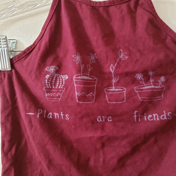 Brandy Melville Plants are Friends Burgundy Halter Top - Picture 3 of 5